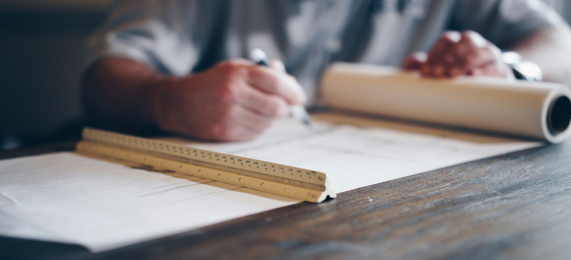 Architect sketching